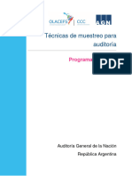 Programa Te¿cnicas de Muestreo para Auditori¿as