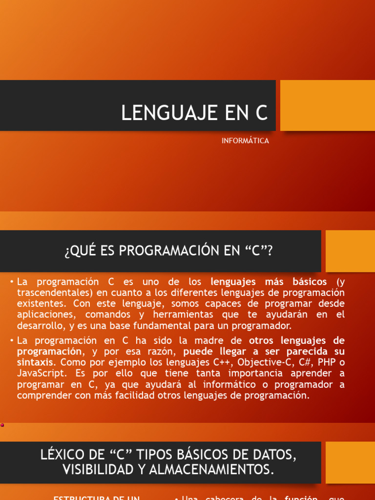 Programación en C - Informática | PDF | Lenguaje de programación ...