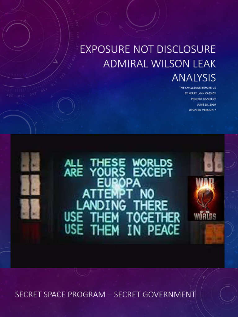 ADMIRAL WILSON LEAK EXPOSURE Main PDF