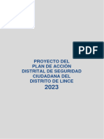 Proyecto de Plan de Acción Distrital de Seguridad Ciudadana 2023