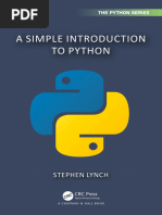 A Simple Introduction To Python