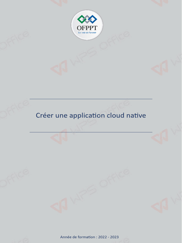 Créer une application cloud native | PDF | Cloud computing | Serveur ...