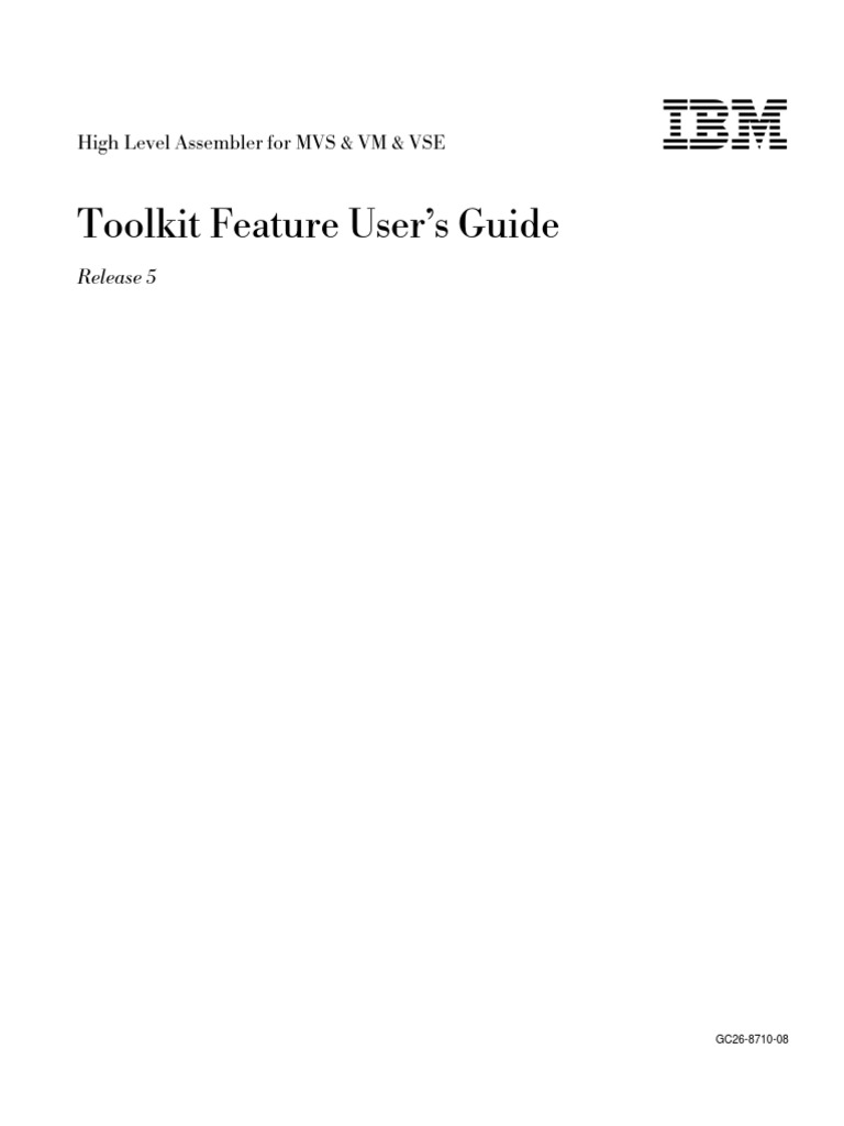 Toolkit FeatUsers Guide Rel 5 | PDF | Assembly Language | Computer Program