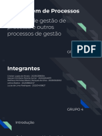 ATIVIDADE 1 - Modelagem de Processos - Modelos de Gestão de Processo e Outros Processos de Gestão