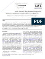 2008 GU optimization carotenoids extraction from Rhodobacter