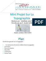 Mini Projet Sur La Topographie 2024