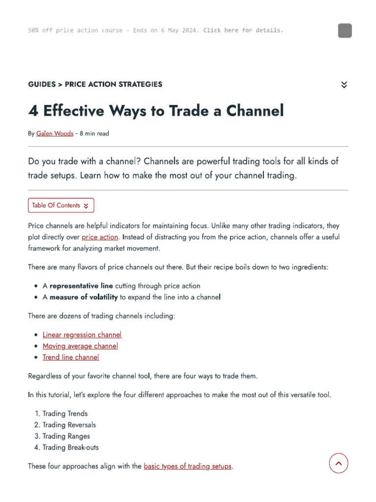 Channel Trading | PDF