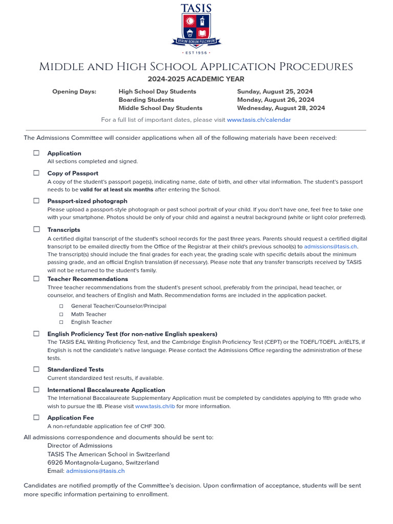 00 HS MS Admission Procedures and Fees | PDF | Payments | Wire Transfer