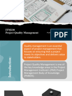 Project Quality Management