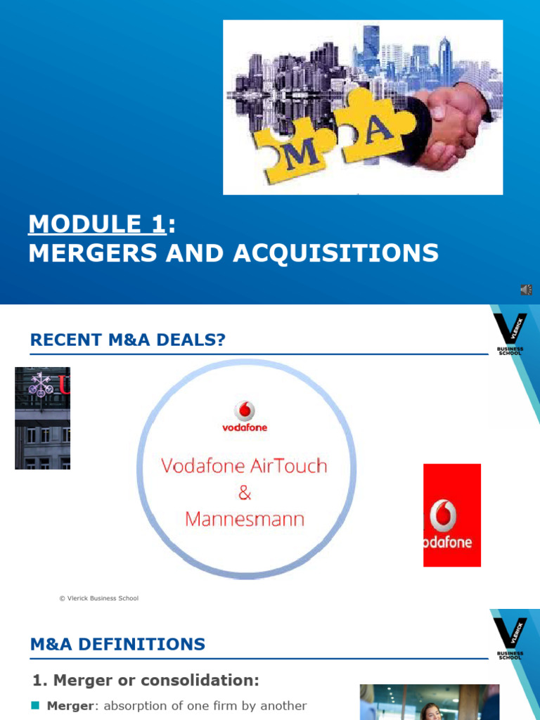 Mergers and Acquisitions Overview | PDF | Mergers And Acquisitions ...