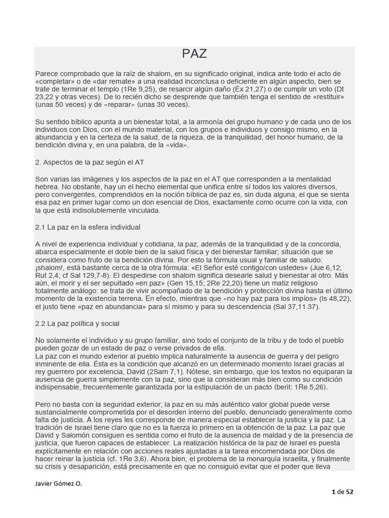 Paz Pdf Fruto Del Espiritu Santo Paz