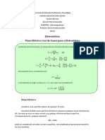 ELM20704 Eletrostática - Fluxo Elétrico e Lei de Gauss