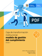 Caja de Transformación Institucional - Modelo de Gestión Del Cumplimiento - Versión 1 - Abril de 2022
