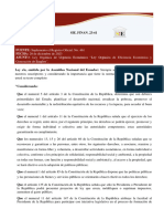 Ley Organica de Eficiencia Economica y Generación de Empleo