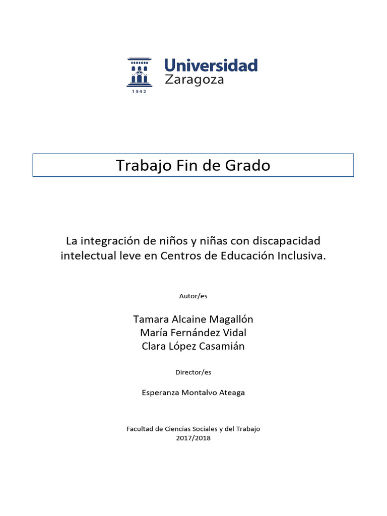 Inclusión Educativa de Niños con Discapacidad | PDF | Metodología de ...