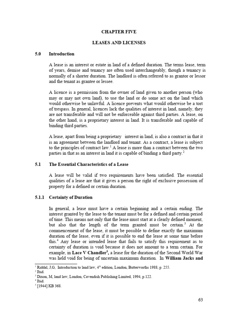 Understanding Leases and Licenses | PDF | Leasehold Estate | Lease