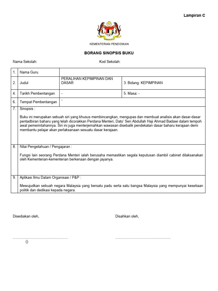PERALIHAN KEPIMPINAN DAN DASAR - Sivamurugan Pandian - 281pgs | PDF
