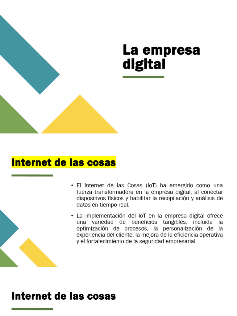 La Empresa Digital | PDF | Internet de las Cosas | Inteligencia artificial