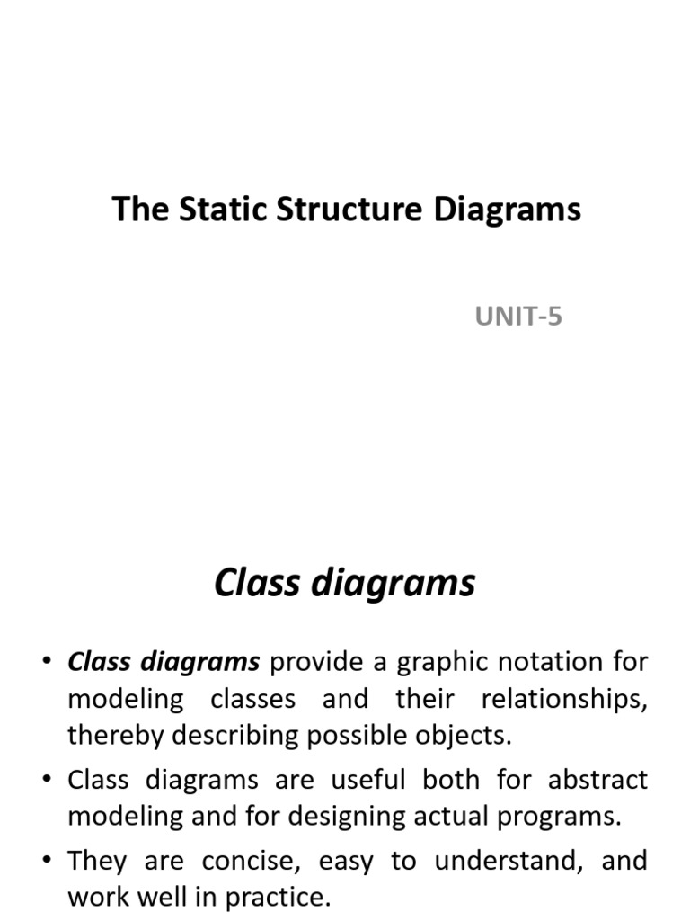 Class and Object Diagrams Explained | PDF