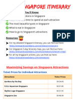 Singapore Itinerary PDF