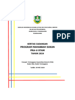 Kertas Kerja Sukan PRA U 2024