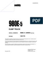 CEAW009700 Field Assembly Manual 980E-5 Dump Truck SN A50003 and Up