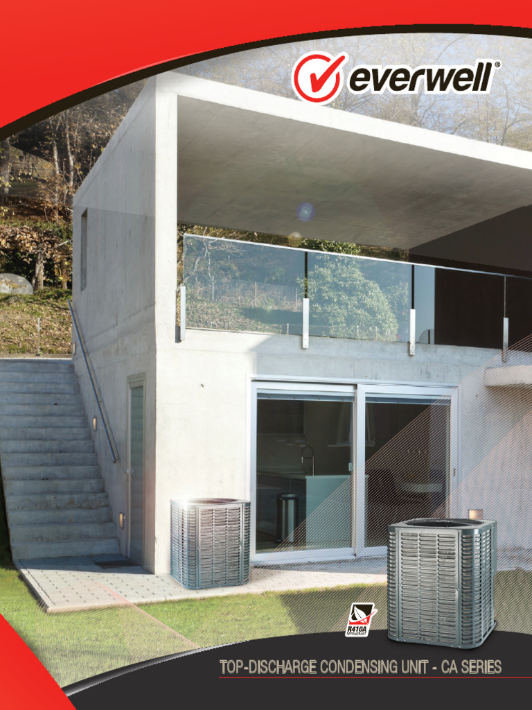 Everwell CA Condensing Unit Technical Specs PDF Temperature Gases