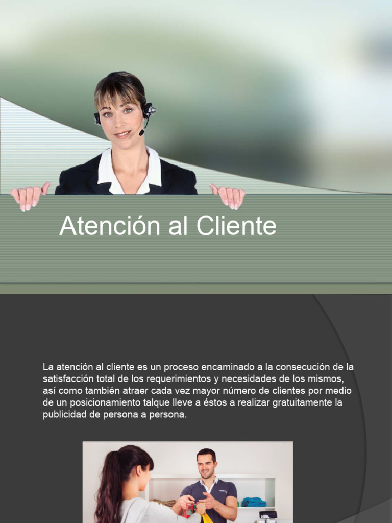 Claves para una Atención al Cliente Efectiva | PDF | Cliente | Servicio ...