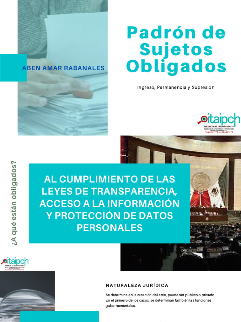Padrón de Sujetos Obligados | PDF | Estado (política) | Ejecutivo ...