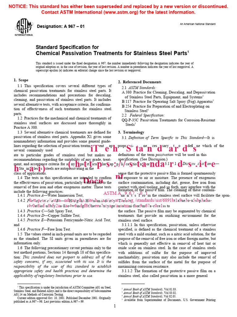 astm-a967-01-pdf-stainless-steel-chemical-substances