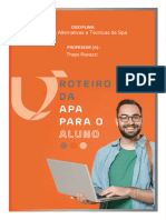 APA - ROTEIRO PARA ALUNO