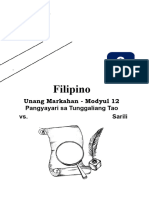 Fil9 Q1 Mod12 PangyayaringTunggaliangTaoVsSarili V3