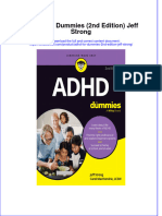 [Download pdf] Adhd For Dummies 2Nd Edition Jeff Strong online ebook all chapter pdf 