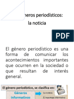 Proyecto 10 - Los Generos Periodisticos - Primer Grado