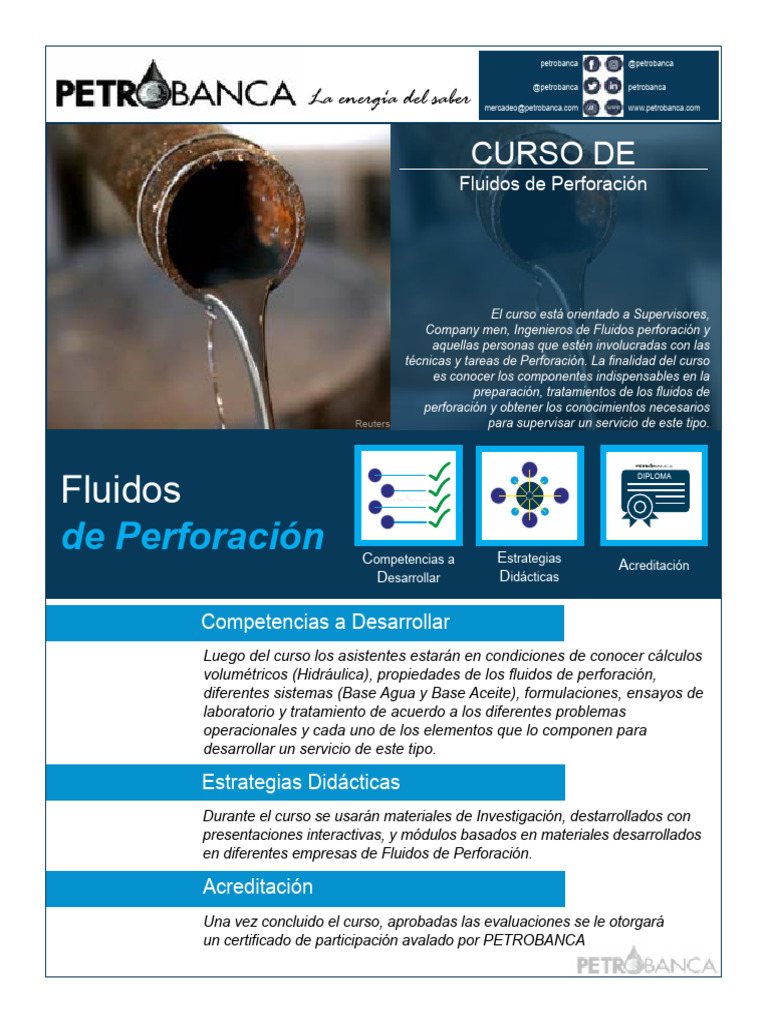 Curso Online de Fluidos de Perforación | PDF | Visa Inc.