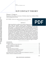 Pettygrew, Thomas, Intergroup Contact Theory, 1998.