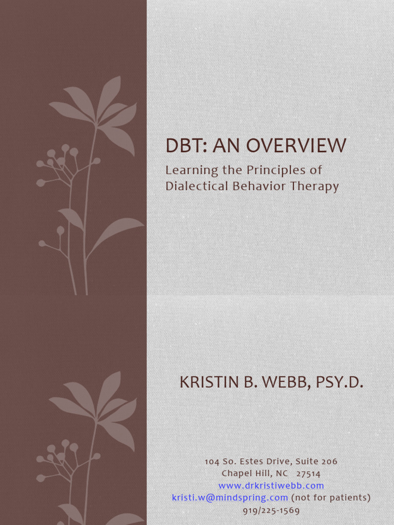 DBT Slides 09182015 | Download Free PDF | Dialectical Behavior Therapy ...