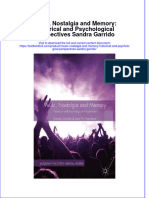 [Download pdf] Music Nostalgia And Memory Historical And Psychological Perspectives Sandra Garrido online ebook all chapter pdf 