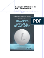 (Download PDF) Advanced Analysis of Variance 1St Edition Chihiro Hirotsu Online Ebook All Chapter PDF