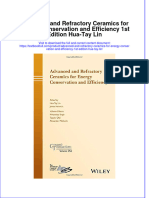(Download PDF) Advanced and Refractory Ceramics For Energy Conservation and Efficiency 1St Edition Hua Tay Lin Online Ebook All Chapter PDF