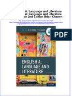 IB English A: Language and Literature IB English A: Language and Literature Course Book 2nd Edition Brian Chanen