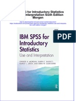 (Download PDF) Ibm Spss For Introductory Statistics Use and Interpretation Sixth Edition Morgan Online Ebook All Chapter PDF