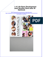 [Download pdf] Essentials Of Life Span Development With Connect Access Card John W Santrock online ebook all chapter pdf 