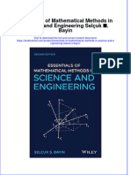[Download pdf] Essentials Of Mathematical Methods In Science And Engineering Selcuk S Bayin online ebook all chapter pdf 