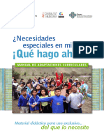 Manual para Adaptaciones Curriculares