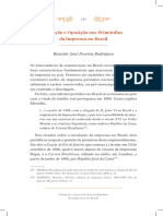 Situação e Oposição Nos Primórdios Da Imprensa No Brasil