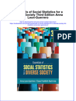 [Download pdf] Essentials Of Social Statistics For A Diverse Society Third Edition Anna Leon Guerrero 2 online ebook all chapter pdf 