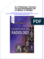 [Download pdf] Essentials Of Radiology Common Indications And Interpretation 4Th Edition Mettler Jr Md Mph online ebook all chapter pdf 