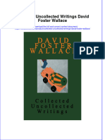 (Download PDF) Collected Uncollected Writings David Foster Wallace Online Ebook All Chapter PDF