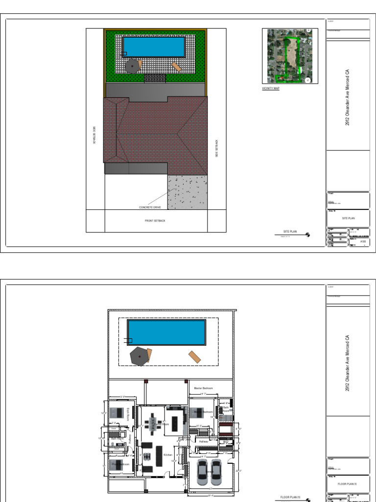 Site Plans and Floor Plans for Merced CA | PDF | Basement | Building ...